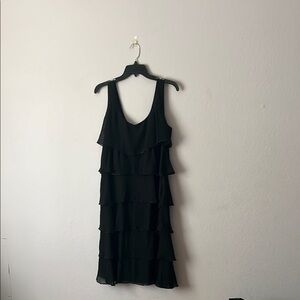 Patra Black Ruffled Mini Sundress